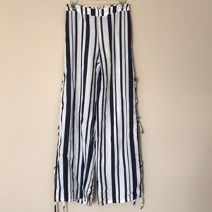 Do+Be striped palazzo pants S